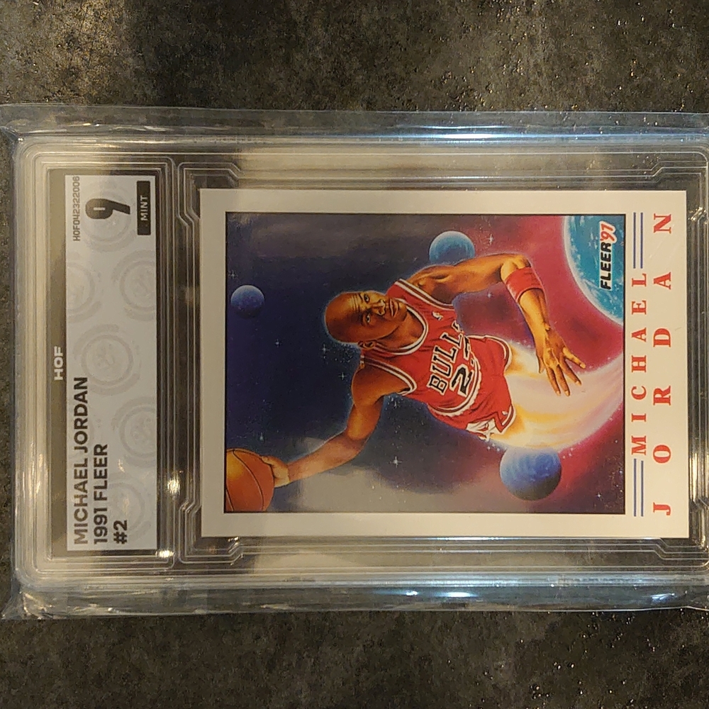 Fleer 91 Pro Visions #2 of 6 Michael Jordan, Graded 9 MINT